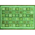 thumbnail image 1 of Ahgly Company Indoor Rectangle Abstract Green Modern Area Rugs, 2' x 3', 1 of 4