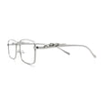 thumbnail image 6 of Jaguar Cougar Jewel Metal Arm Rectangle Hustler Fashion Eyeglasses Silver, 6 of 8