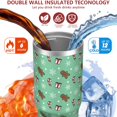 thumbnail image 3 of Christmas 30oz Handheld Travel Tumbler with Handle – Double Wall Stainless Steel Insulated Cup, Flip Straw Lid, Leak-Proof & BPA-Free for Hot and Cold Drinks – Durable Coffee & Juice Mug Black, 3 of 7