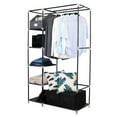 thumbnail image 2 of SalonMore Portable Fabric Closet Wardrobe Storage Organizer w/ Cover, 2 of 6
