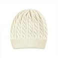 thumbnail image 3 of Hudson Baby Infant Girl Knit Cuffed Beanie 3pk, Lilac Cream, Adult, 3 of 5