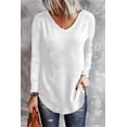 thumbnail image 1 of FOLUNSI Chic Haut en Tricot Col en V - Indispensable pour Printemps/automne!, 1 of 8