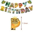 thumbnail image 3 of Lion King Theme Birthday Party Decoration Banner Balloon Cake Topper Set, 3 of 5