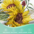 thumbnail image 2 of Sunflower Butterfly Round Table Cloth 60 Inch,Watercolor Floral Tablecloth Waterproof Stain Wrinkle Resistant Washable Circle Table Cover for Home Kitchen Dining Room Party Outdoor Picnic, 2 of 6