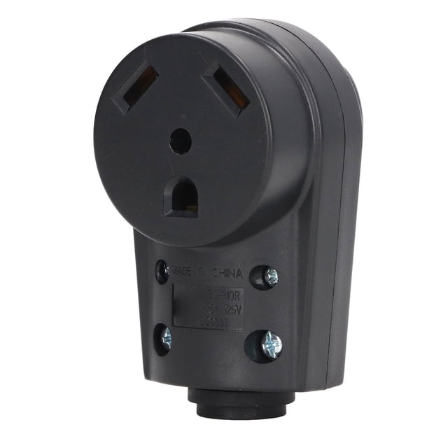 Enchufe hembra para RV de 30 amperios, buena conductividad, estructura estable, receptáculo para RV con mango ergonómico