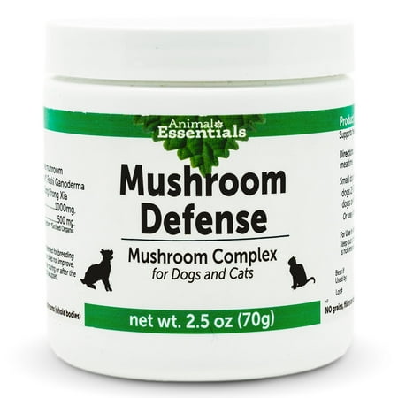 Animal Essentials MUSHROOM DEFENSE DHF10 Supplement for Dogs & Cats - Critical Immune Defense, Reishi, Maitake, Cordyceps, Mushroom Powder Extract - 2.5 Oz (Pack of 1)