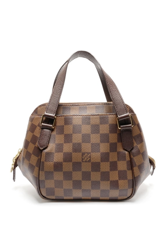 Pre-Owned Louis Vuitton Damier Belem PM handbag, 2005 model, brown.