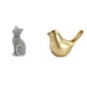 thumbnail image 1 of Figura de escritorio,Estatua de gato,linda estantería,escritorio,decoración del hogar,Figura de pájaros,Figura de pájaro dorado,decoración del hogar,estatua de animal,Estatuas decorativas, 1 of 8