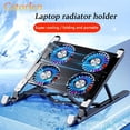 thumbnail image 2 of DEBGFS Tablette Rafraîchissante pour Portable - Conception Compacte et Pliable avec Radiateur Haute Performance, Ventilateur Silencieux et Support Ajustable - Compatible Universellement avec Macbook, Tablette et Cahier, 2 of 7