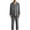 Dark Gray, variant on Men's Cotton 2-Piece Pajama Set Long Sleeve Top and Pants Button Front Soft Breathable Loungewear Sleepwear