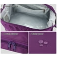 thumbnail image 4 of Makeup Bag Cosmetic Travel Bag Waterproof Toiletry Bag for Women Nylon Purple 27.5x19x15cm, 4 of 6