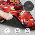 thumbnail image 3 of 4 Pieces Car Floor Mat Set Lightning McQueen Protection Full Sets Universal Fit for SUV Sedans Vans Trucks, 3 of 7