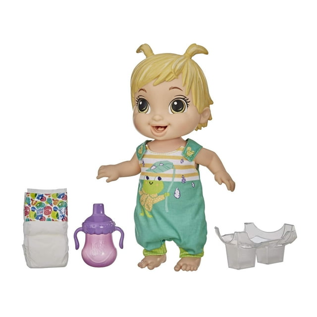 Baby Alive Baby Gotta Bounce Doll, Frog Outfit, Bounces with 25+ SFX