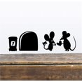 thumbnail image 2 of QTH Mouse Holes Skirting Board Wall Stickers Removable Vinyl Wall Art Decals for Children's Room Living Room Bedroom, Black, 2 of 4