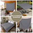 thumbnail image 6 of Grey Pure Color Tapestry for Bedroom Wall Hanging Tapestry, Aesthetics Contemporary Luxury Ceiling Backdrop Tapestries Poster Blanket Wall Decor for Teens Room Living Room Dorm 59" x 90", 6 of 8