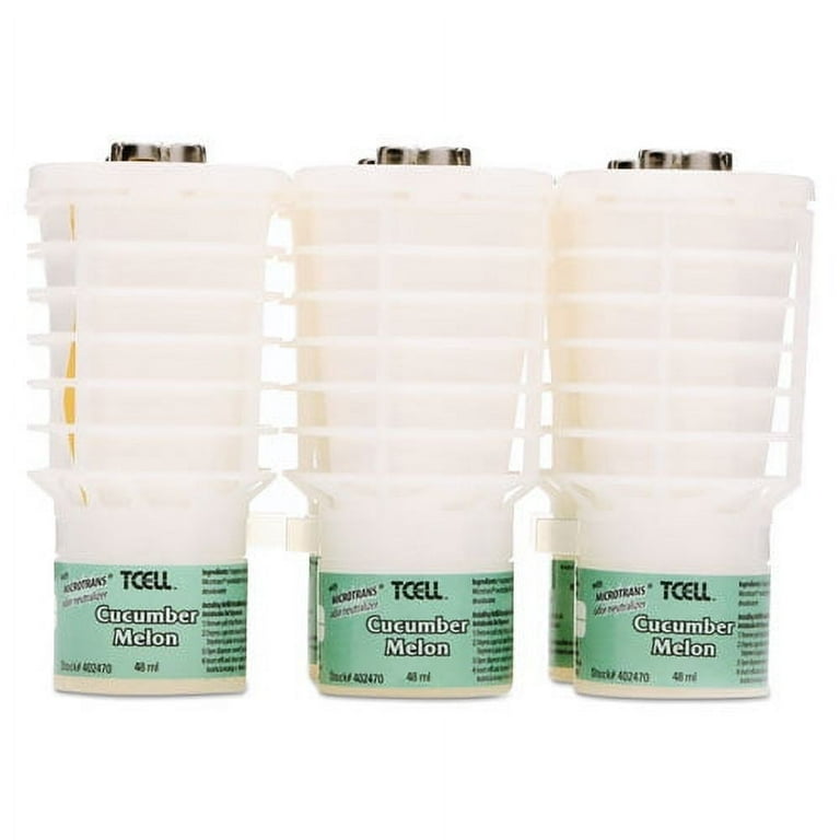 TCell Microtrans Odor Neutralizer Refill, Cucumber Melon, 1.62 oz, 6/Carton TCell Microtrans Odor Neutralizer Refill, Cucumber Melon, 1.62 oz, 6/Carton