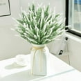 thumbnail image 6 of 8 Pcs Artificial Lavender Flowers, Plastic Fake Simulation Flower Indoor Outdoor Bridal Bouquet Wedding Home Garden Balcony Patio Floral Arrangement Decoration (White), 6 of 8