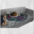 thumbnail image 6 of Coffee Soft Flannel Fleece Throw Blanket, Drink Herbal Tea Service Chat Happy Calming Time Floral Detailed Image Print, Cozy Plush for Indoor and Outdoor Use, 50" x 60", Multicolor, by Ambesonne, 6 of 6
