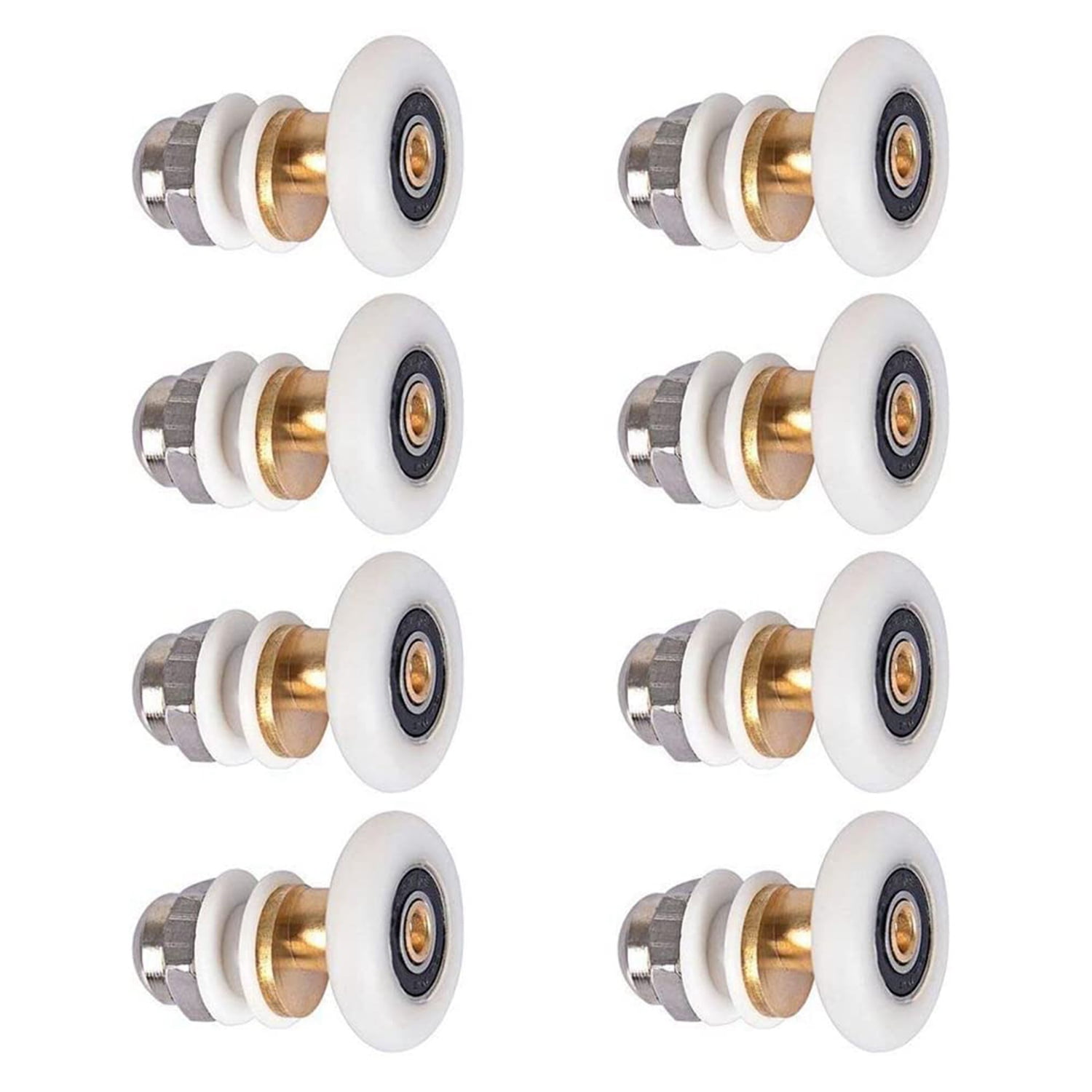 Set of 8 Shower Door Rollers Wheels Pulley Runners Roller 27mm Bathroom ...