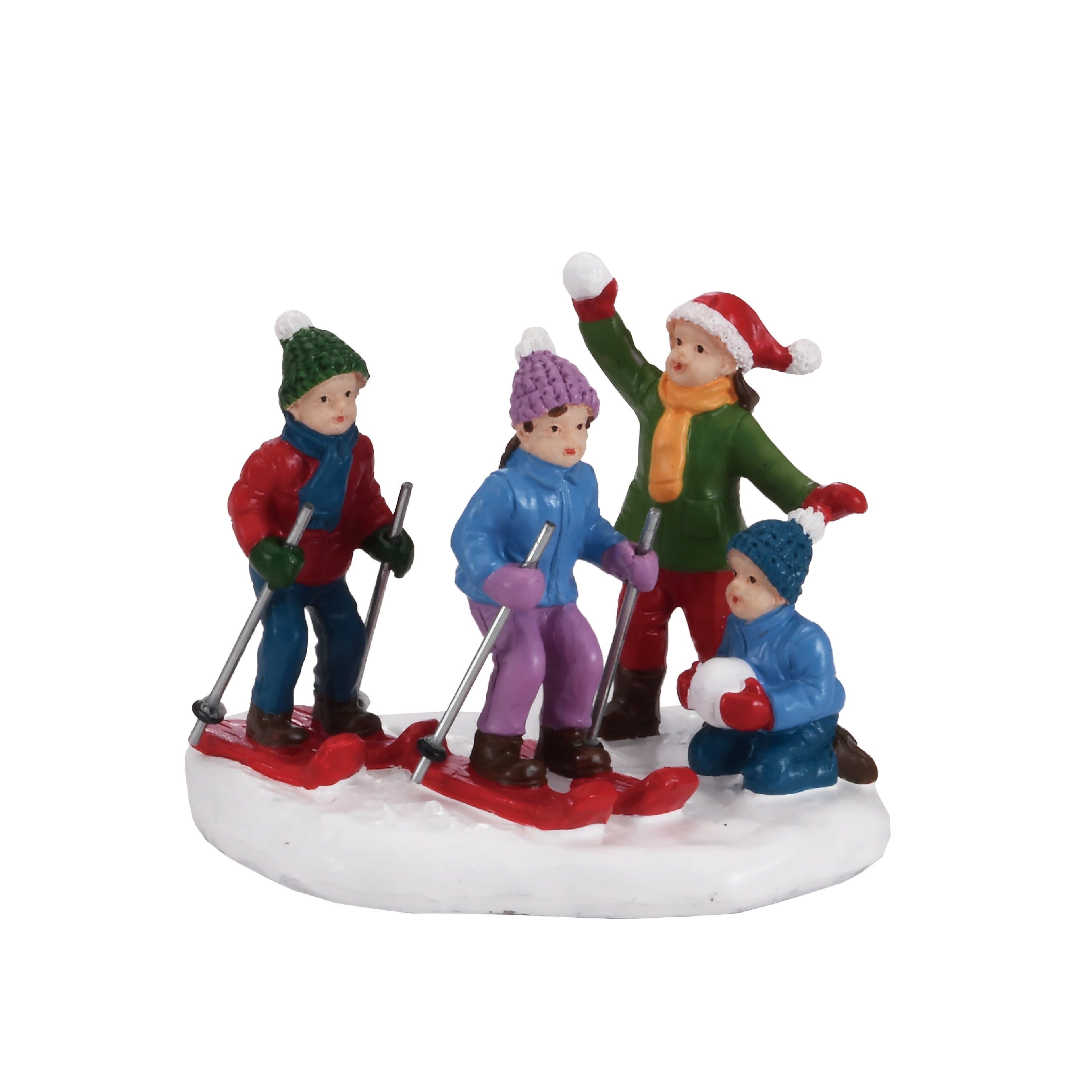 Snow Day Out Christmas Village Decorative Figurine, Multicolor, 3.5", by Holiday Time