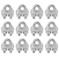 thumbnail image 1 of 12pcs M3 Cable Clamps Heavy Duty 3mm Wire Rope Clip 304 Stainless Steel U Bolts Saddle Fastener Wire Rope Clamps Metal Cable Crips, 1 of 7