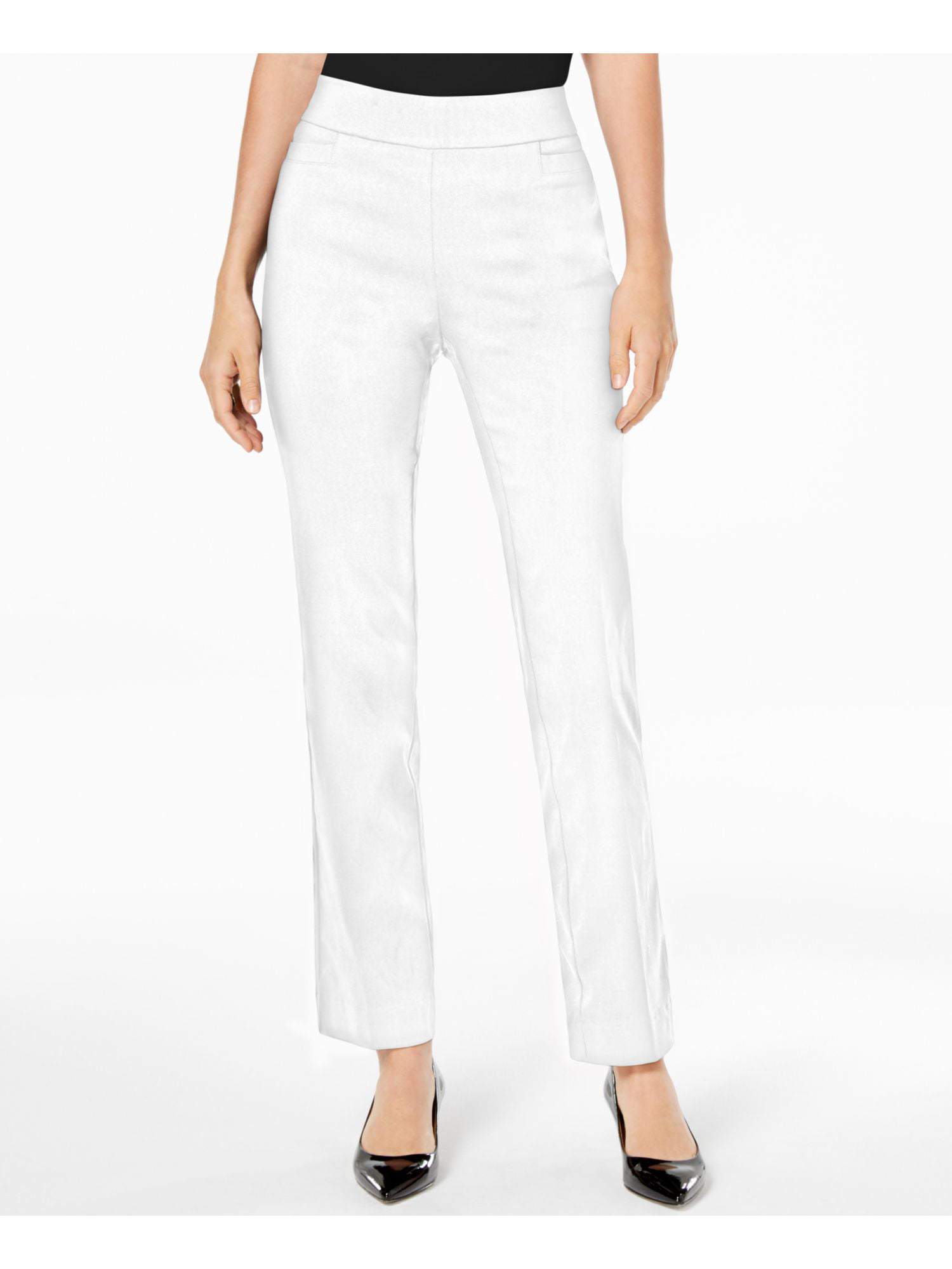 JM Collection - JM COLLECTION Womens White Pocketed Formal Pants Size S ...