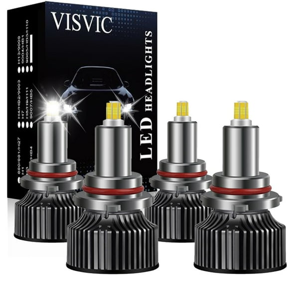 9005 9006 LED Headlight Bulbs o, 24000 Lumens , 6500K Cool White, Plug and Play, 450% Brighter LED Headlight Conversion Kit IP68 Waterproof, Quick Installation, Pack of 4, Headlight Bulbs
