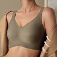 thumbnail image 5 of Bras for Women,Seamless Shapewear Gel Bras for Large Bust with Underwire Support and W Cup Design for Lift and Effect,Sports Bras for Women,Coffee,M, 5 of 5