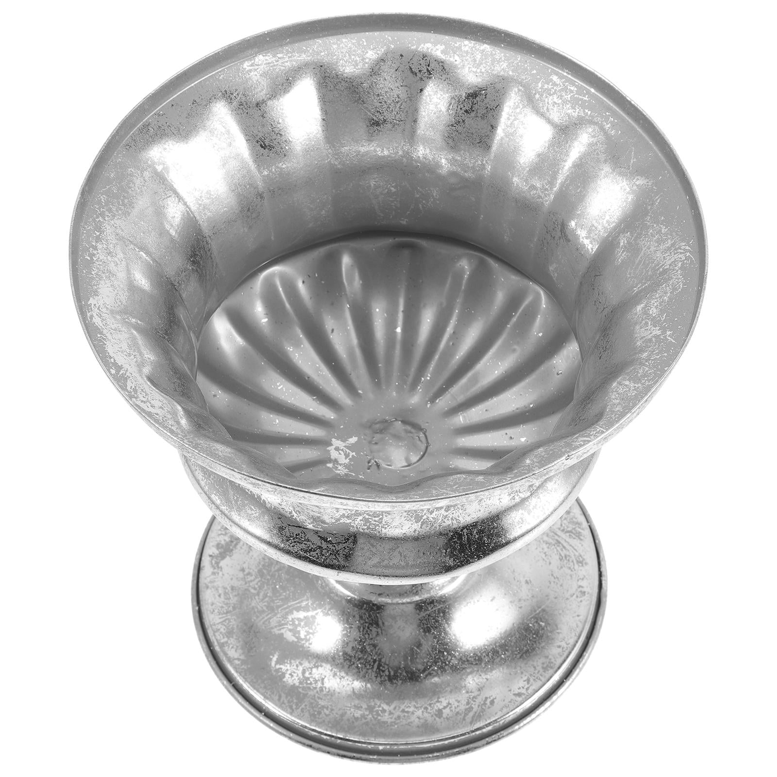 unbranded  Vintage Flowerpot Gardening Urn Planter Vases Decor House Plants Silver