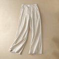 thumbnail image 1 of Vedolay High Waist Pants Women's Cotton Casual Loose Fit High Waisted Casual Pants,Beige L, 1 of 3