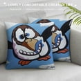 thumbnail image 3 of Orinice Cartoon Character Graphic Decorative Cushion Throw Pillow Cover for Home Sofa, 1PC High-Quality Year-Round Use 20x20in, 3 of 5