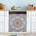 thumbnail image 5 of Coolnut Mandala Dishwasher Magnet Cover, Magnetic Refrigerator Panel Decal Wash Machine Front Door Decorative Cover for Home Kitchen Farmhouse Decor, 23"x 26", 5 of 6