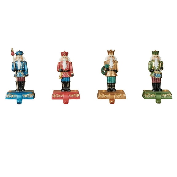 Nutcracker Stocking Holders - 8 Inches High Set of 4 Set of 4