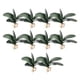 thumbnail image 5 of Ounissouiy 10 piezas de plantas artificiales hojas de plástico Phalaenopsis hoja decorativa Micro paisaje fiesta en casa decoración de la boda Como se muestra Talla grande 2piezas, 5 of 6