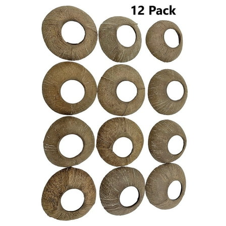 Bonka Bird Toys 1290 Large Coconut Discs Pack: 12 Pack