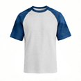 thumbnail image 5 of Dresfit Shirts for Women Waffle Knit Crewneck Tops Summer 2026 Denim Short Sleeve Outdoor Shirt Ralgan Breathable Loose Fit Baseball T Shirt 3XL, 5 of 7