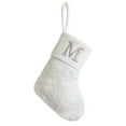 thumbnail image 3 of Boovnll Christmas Stockings with Letters, 7" Personalized Velvet Large White Christmas Stocking Cuff for Holiday, Xmas Tree, Fireplace, Party Decor Ornaments, Christmas Decorations (M), 3 of 7