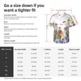 thumbnail image 5 of Honeii Herbs and Wildflowers Print Men’s Hawaiian Shirt,Classic Button-Down Short Sleeve Shirt, for Beach, Vacation, and Outdoor Activities,X-Large, 5 of 7