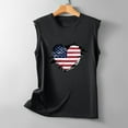 thumbnail image 5 of IROINNID Patriotic Shirts for Women Round Neck Tank Summer Casual Tops Regular Vest Tops Sleeveless Tops 4th Of July, 5 of 5
