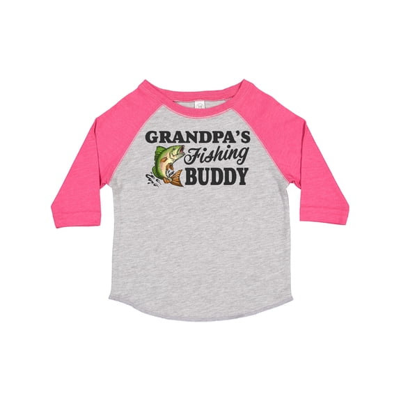 Inktastic Grandpa's Fishing Buddy Boys Toddler T-Shirt