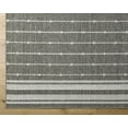 thumbnail image 6 of Hauteloom Palma Modern Geometric Bordered Area Rug - Minimalist Striped Dotted Carpet for Living Room, Patio, Terrace - Outdoor Safe - Gray - Farmhouse - 1'11" x 2'11", 6 of 6