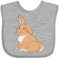 thumbnail image 3 of Inktastic Easter Cute Floppy Ear Brown Bunny Boys or Girls Baby Bib, 3 of 4