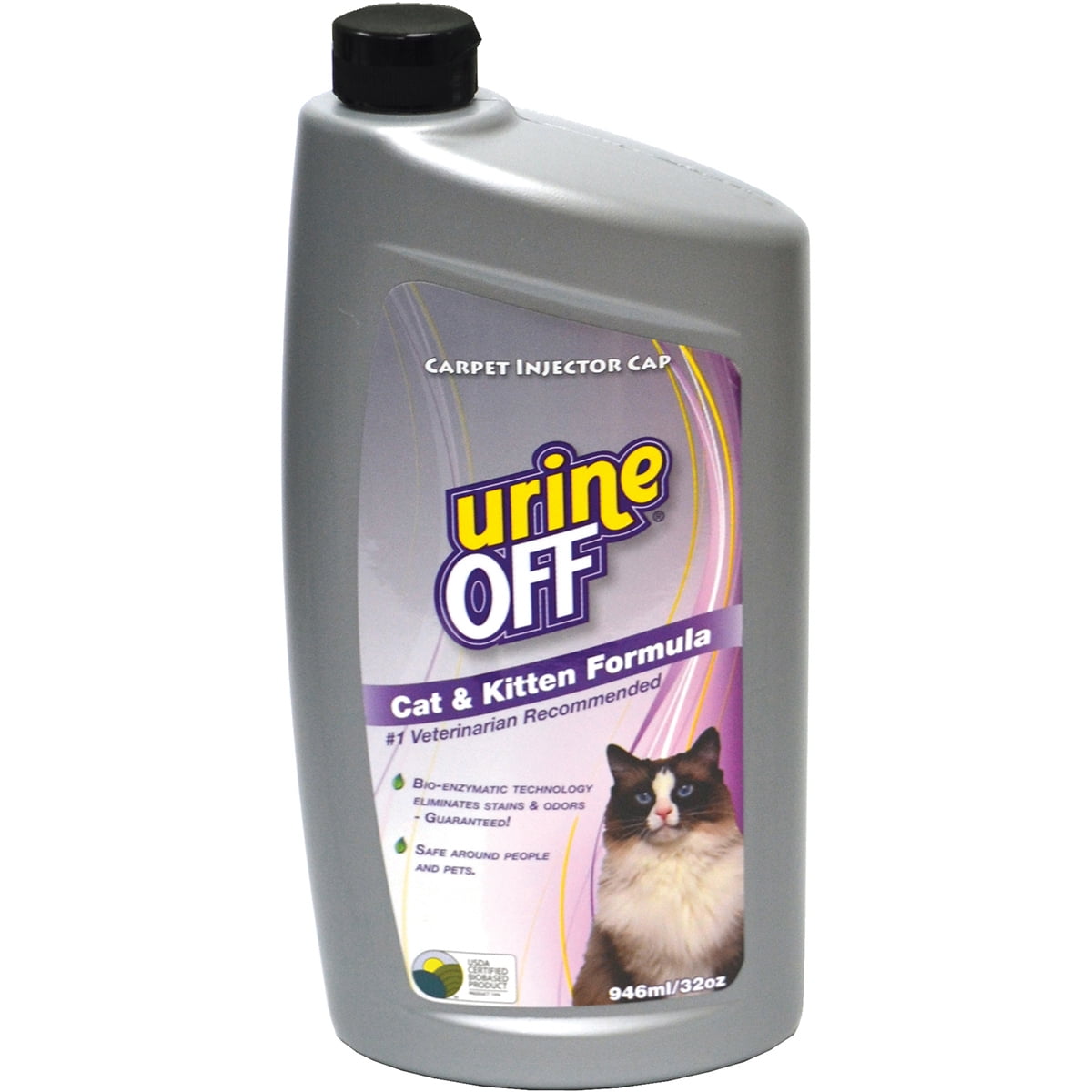 Urine Off Cat & Kitten Formula W/Carpet Applicator Cap 32oz Walmart
