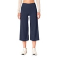 thumbnail image 2 of Duoif Women High Waist Yoga Pants Hollow Out Comfy Stretchy Leggings Compression Plus Size High Waisted Gym Workout Yoga Pants 2026 Womens Bottoms Navy M, 2 of 9