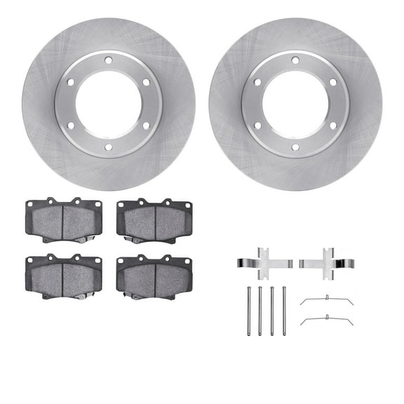 Dynamic Friction Company Front Brake Rotors with 5000 Advanced Brake Pads includes Hardware 6512-76427