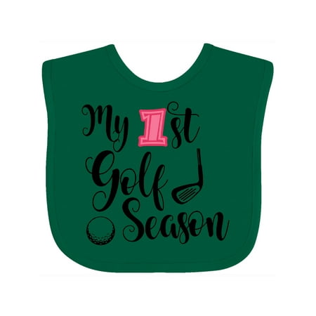 

Inktastic My 1st Golf Season Gift Baby Girl Bib