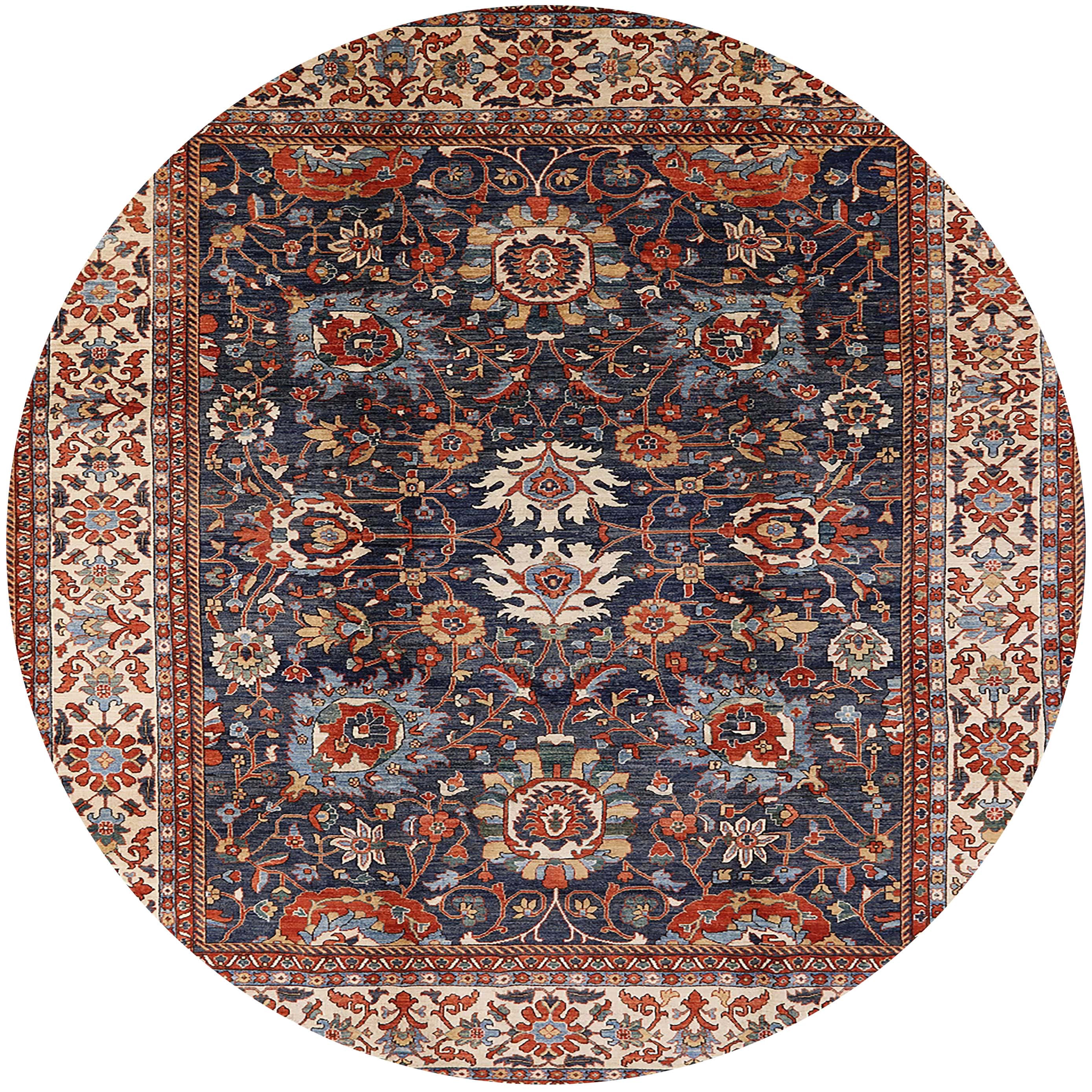 Round Rug Camel Ahgly Company Indoor Round Mid-Century Modern Camel Brown Oriental Area ...