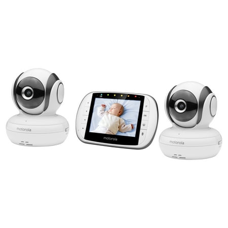 Motorola MBP36S-2 Video Baby Monitor with 2 Cameras, 3.5