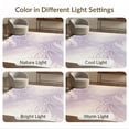 thumbnail image 7 of ODIKA Fluffy Pink Smooth Ivory Crisp Abstract Rectangular Purple Furry Non-Slip Chair-Friendly Floor for Dining Room, Under Table, Office, 7 of 7