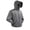 Dark Gray, variant on Men's Ruched Front Design Water Resistant Hooded Windbreaker, Outdoor Casual Jacket, Mountain Hiking Daily Street Windproof Apparel Orange XXL